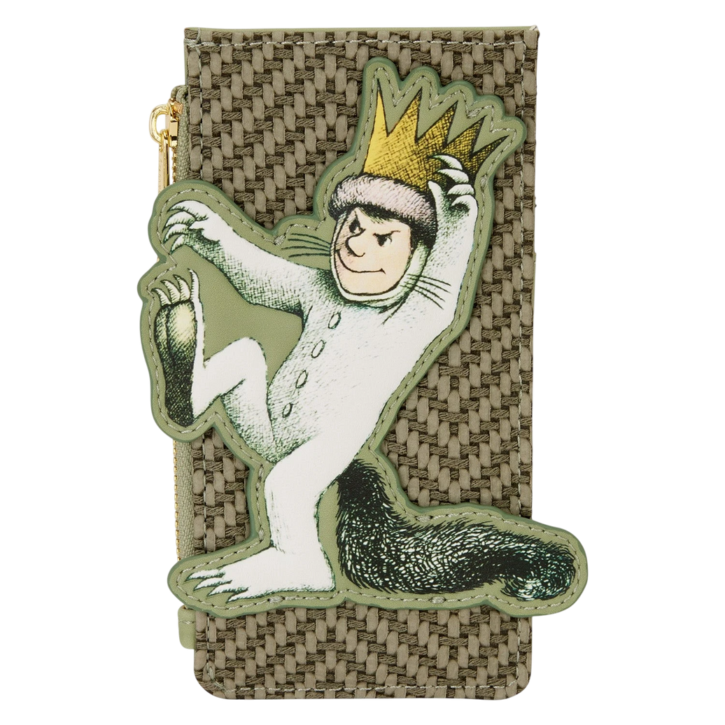 Cards & Comics Connection Where the Wild Things Are Max faux leather card holder with textured weave and applique