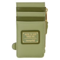 Cards & Comics Connection Where the Wild Things Are Max faux leather card holder with four slots and gold hardware.