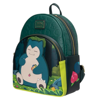 Cards & Comics Connection Loungefly Pokemon Snorlax faux leather midsize backpack with fruit applique and debossed print