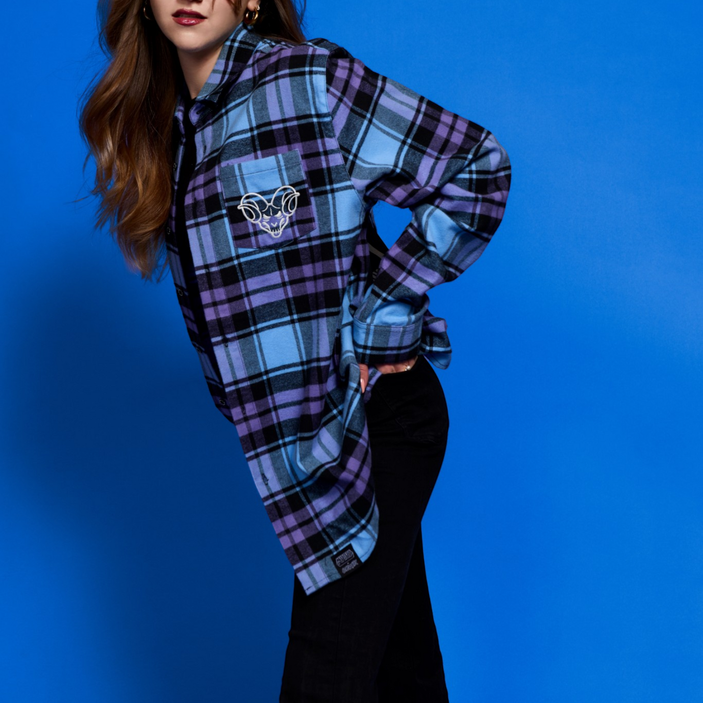 Masters of the Universe Skeletor Glow Flannel image 2