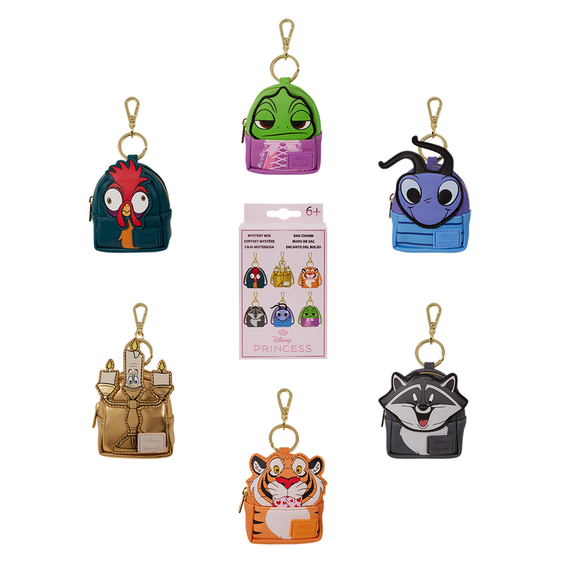 Disney Princess Sidekicks Cosplay Mystery Mini Backpack Keychain Charm image 0