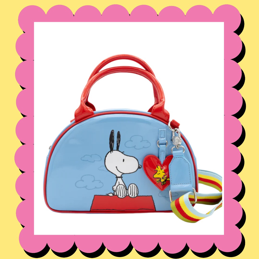Peanuts 75th Anniversary Snoopy “Happiness Is a Good Friend” Bowler Bag image 0
