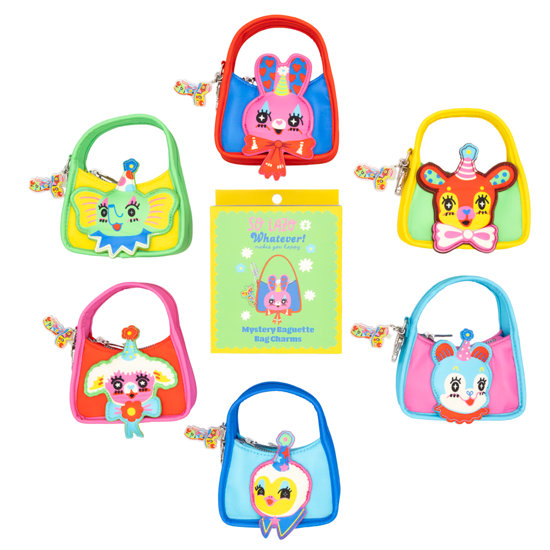 So Lazo Mystery Box Party Animals Mini Baguette Bag Charms image 1