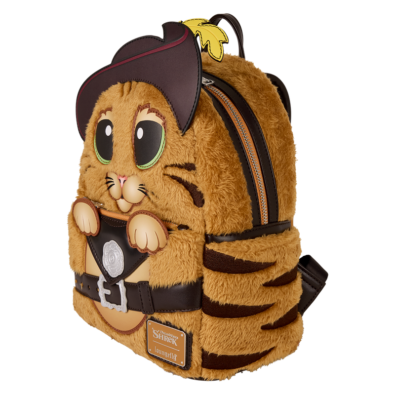Shrek Puss In Boots Plush Cosplay Mini Backpack image 1