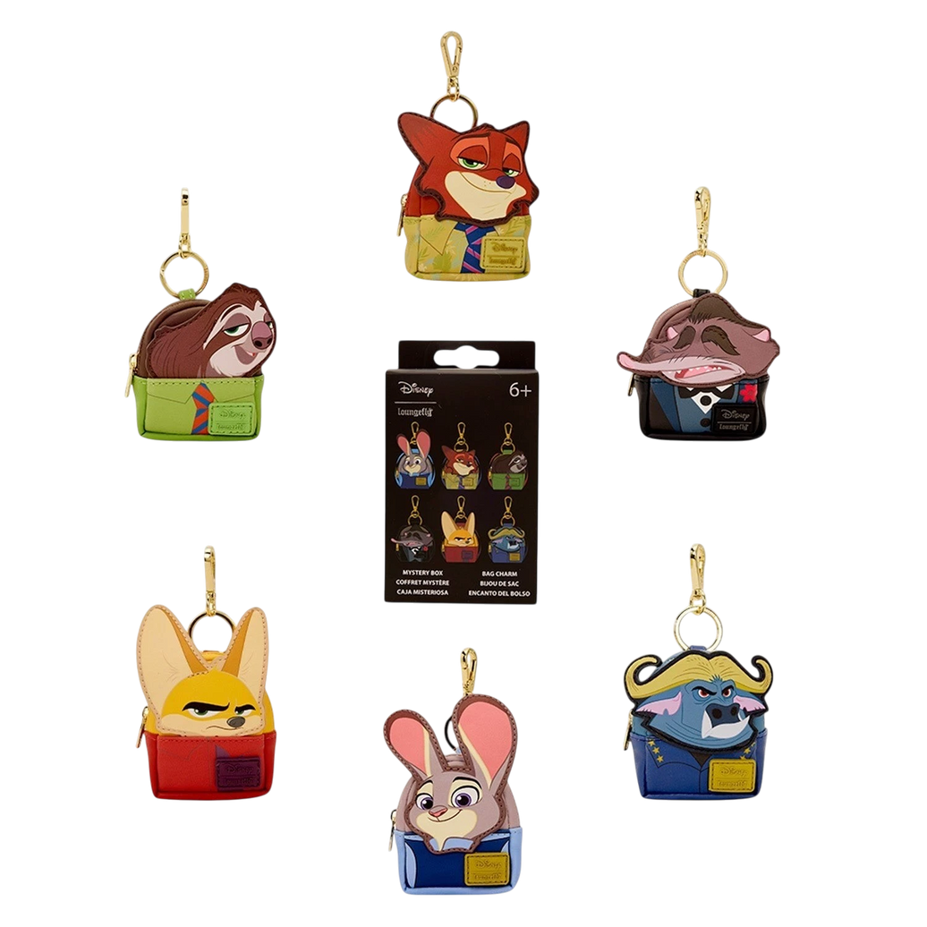 Loungefly Disney Zootopia Mystery Mini Backpack Keychain Charm image 0