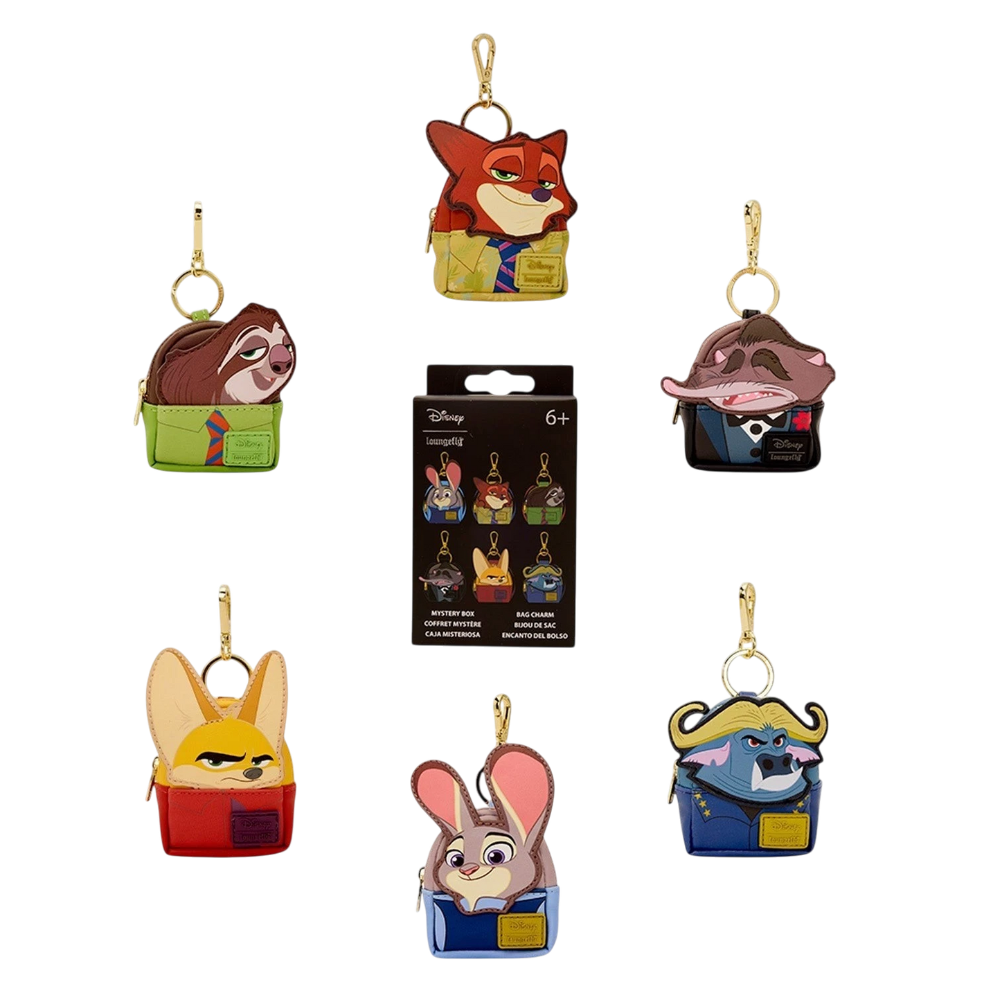 Loungefly Disney Zootopia Mystery Mini Backpack Keychain Charm image 0
