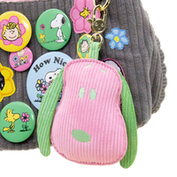 Peanuts Sherbet Spring Mystery Box Snoopy Head Padded Corduroy Bag Charms image 2