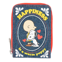 Peanuts 75th Anniversary “Happiness Is a Warm Puppy” Denim Accordion Wallet image 1