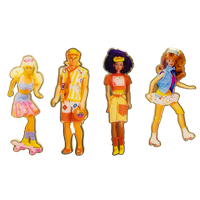 Barbie California Dreamin’ Vintage Toy Box Double Blind Mini ITA Bag Charm image 2