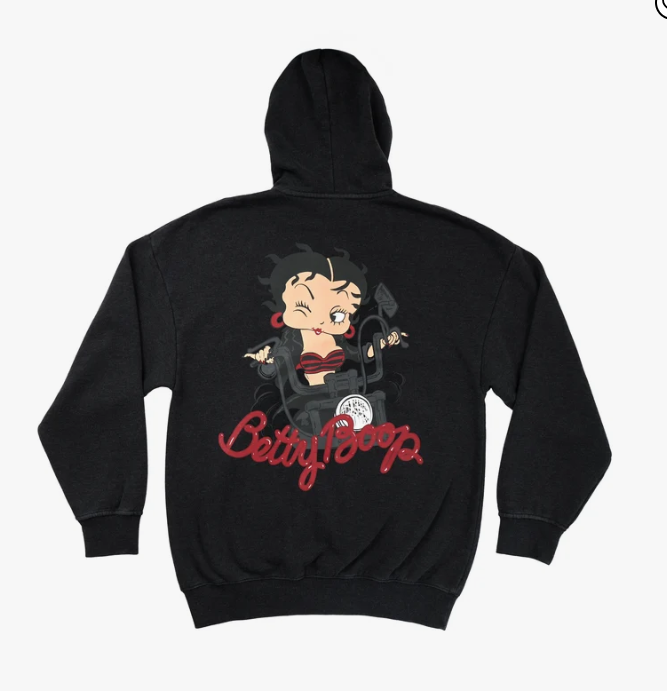 Betty Boop Biker Hoodie image 3