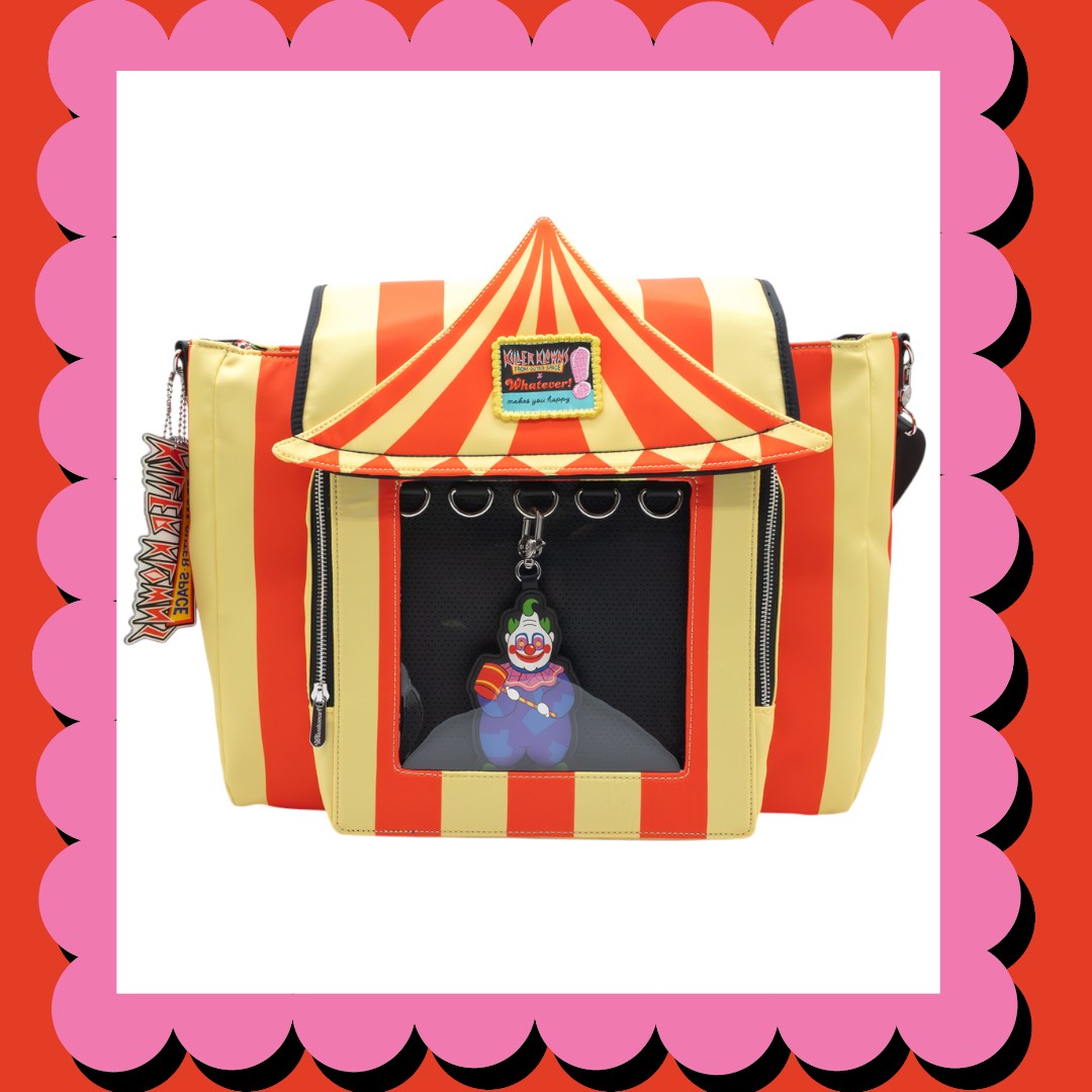 Killer Klowns From Outer Space Padded Pin Trading Tent Crossbody w/ Jumbo Charmr image 0