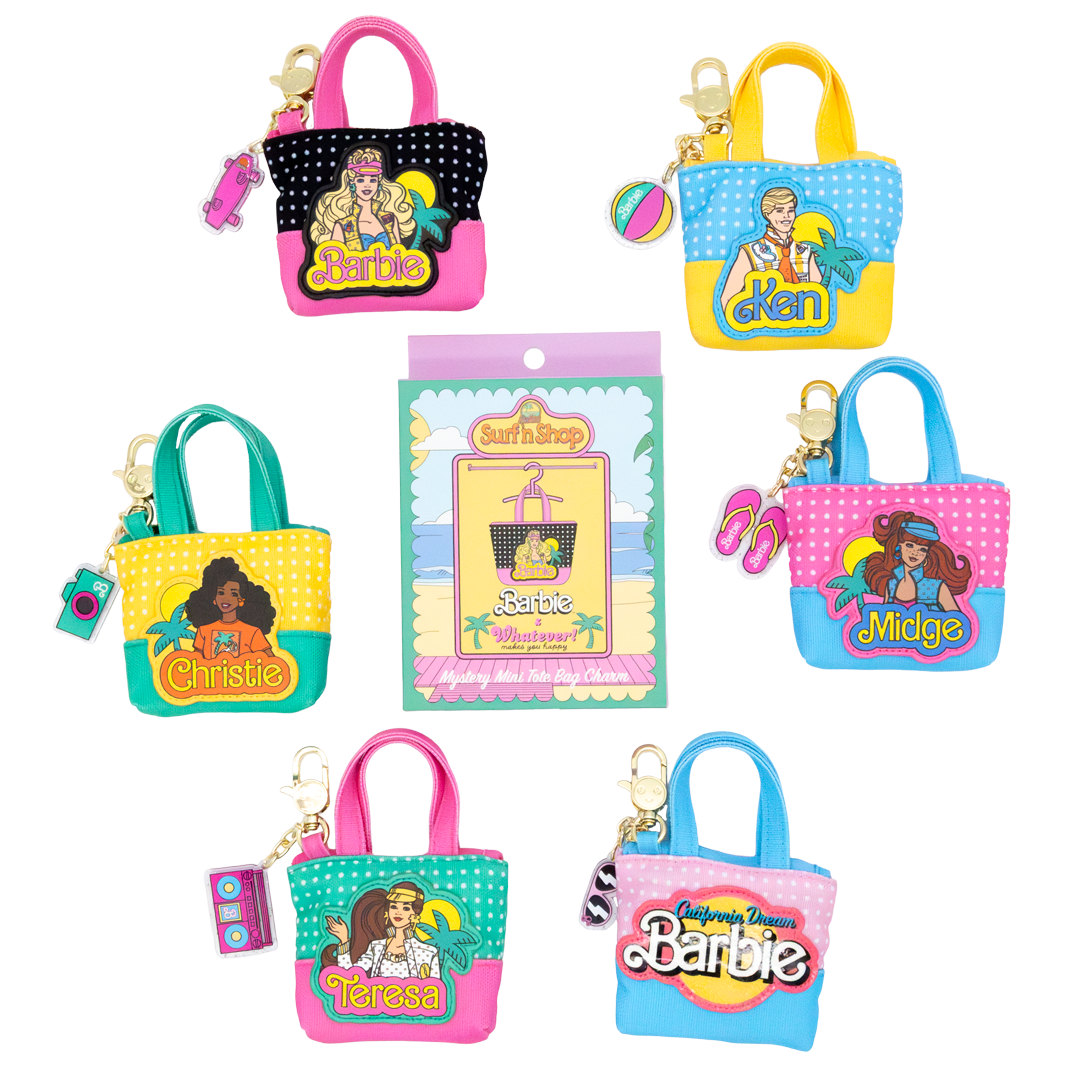 Barbie California Dreamin’ 80’s Mini Tote Bag Charms image 1