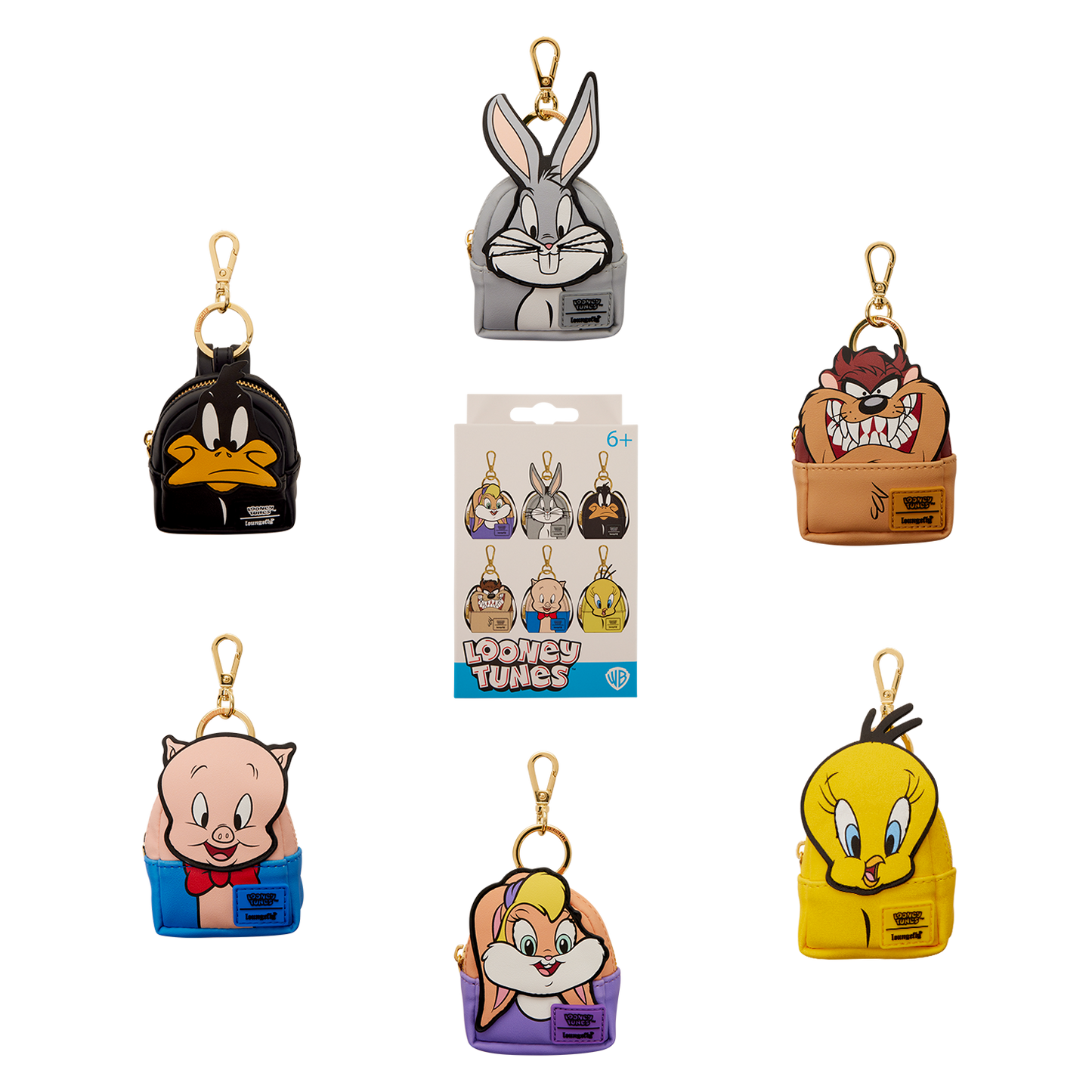 Loungefly Warner Bros. Looney Tunes Characters Mystery Mini Backpack Keychain Ch image 0