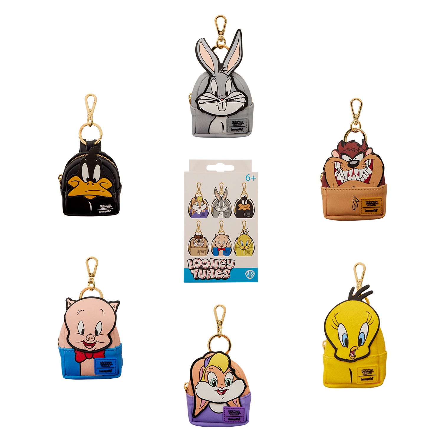 Loungefly Warner Bros. Looney Tunes Characters Mystery Mini Backpack Keychain Ch image 0