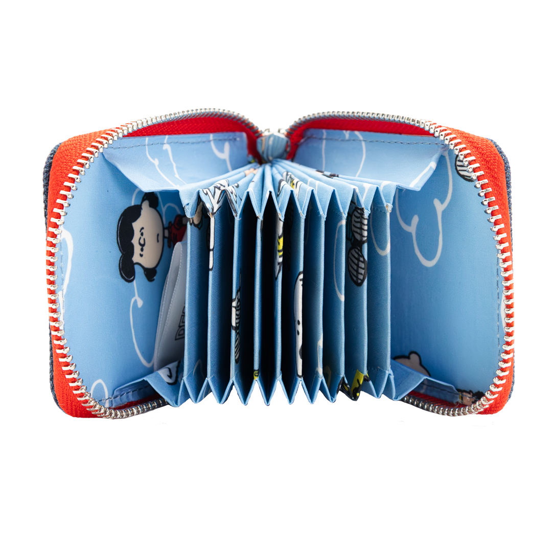 Peanuts 75th Anniversary “Happiness Is a Warm Puppy” Denim Accordion Wallet image 2