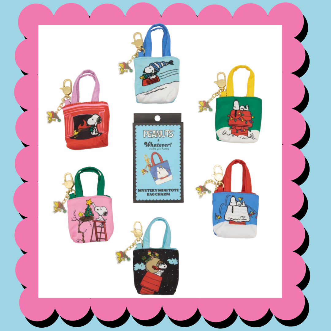Peanuts Winter Scenes Mystery Box Mini Tote Bag Charms