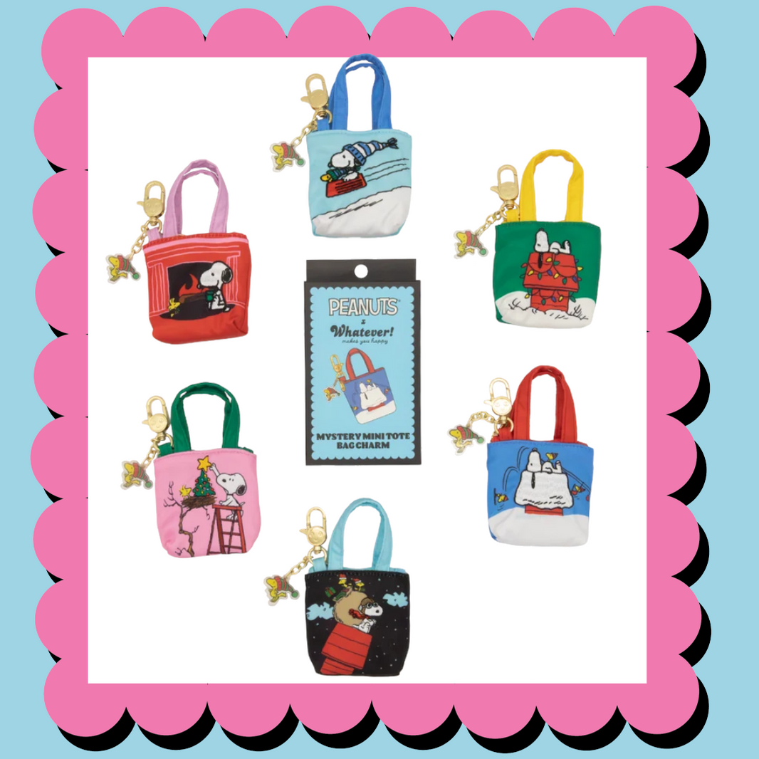 Peanuts Winter Scenes Mystery Box Mini Tote Bag Charms