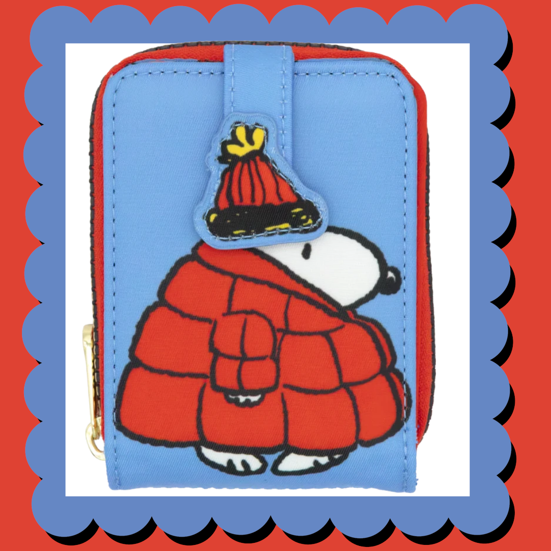 Peanuts Snoopy Puffer Jacket Accordion Cardholder Wallet