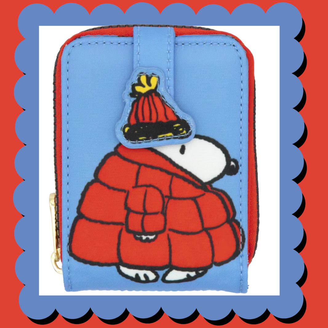 Peanuts Snoopy Puffer Jacket Accordion Cardholder Wallet