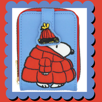 Peanuts Snoopy Puffer Jacket Accordion Cardholder Wallet