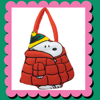 Peanuts Snoopy Oversized Puffer Jacket Tote Bag