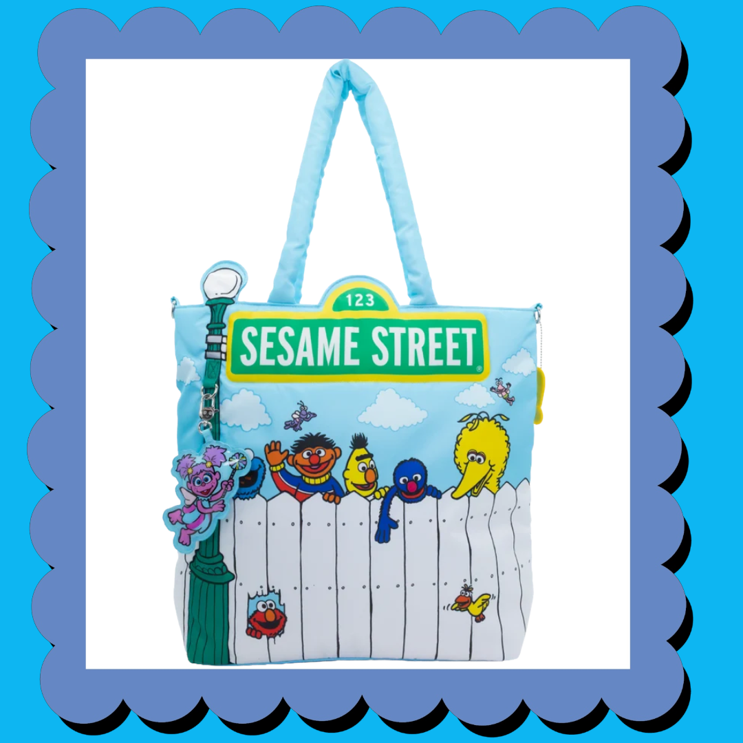 Whatever! Makes You Happy X Sesame Street Good Friends Great Times Oversized Tote Bag